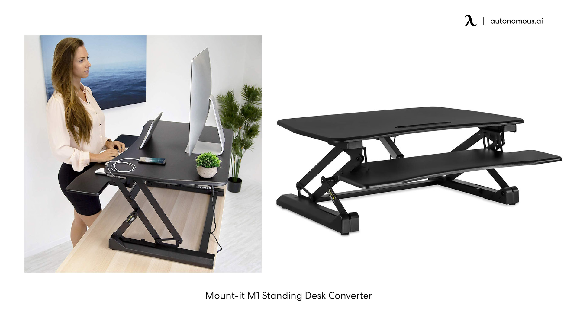 Mount-It! M1 black desk converter