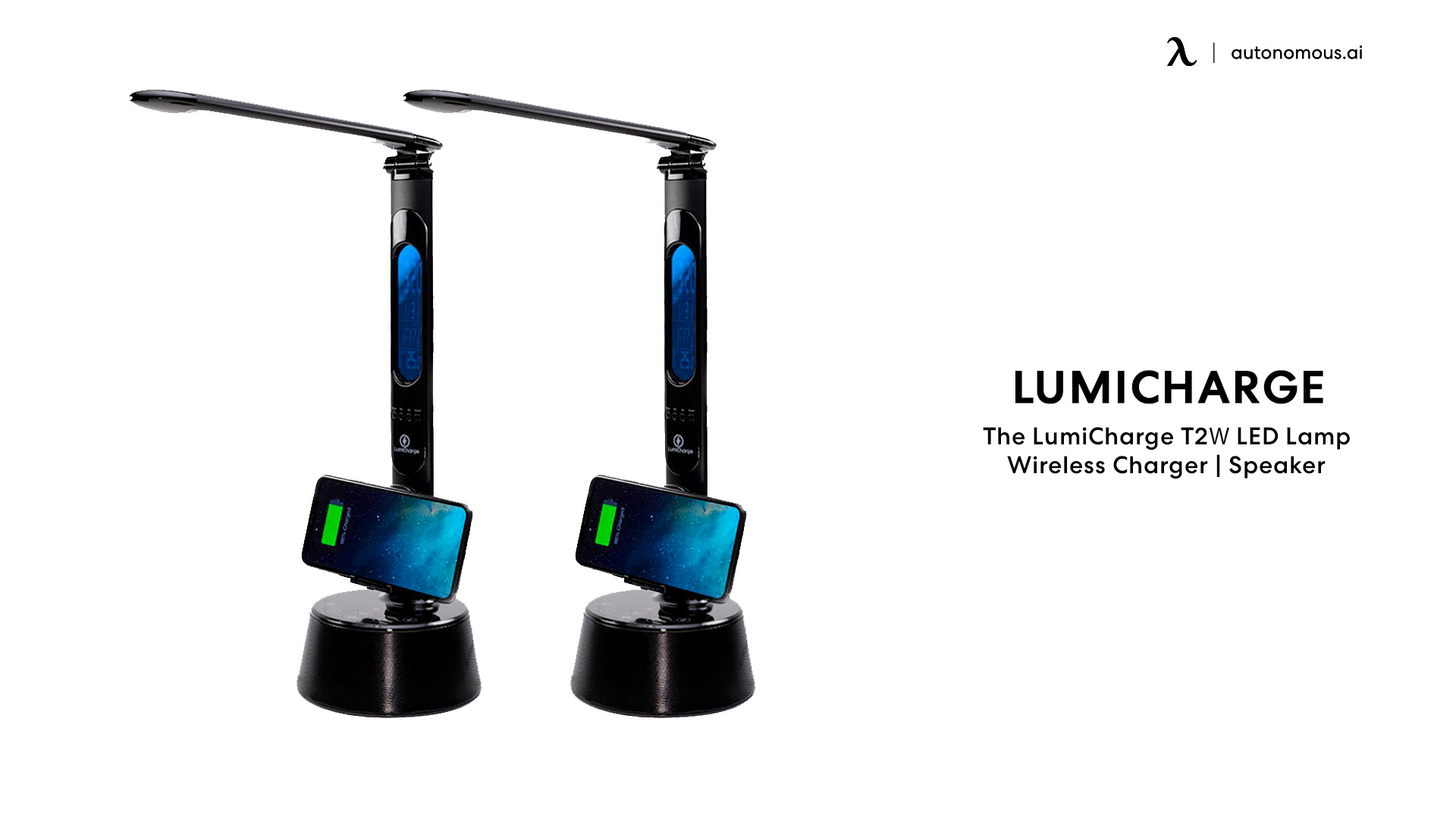 Lumicharge LED Light with Wireless Charger and Speaker