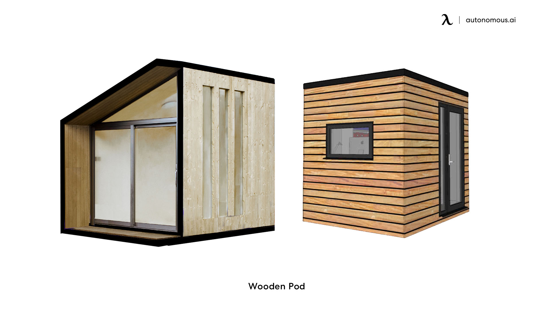 Wooden Pod small garden office