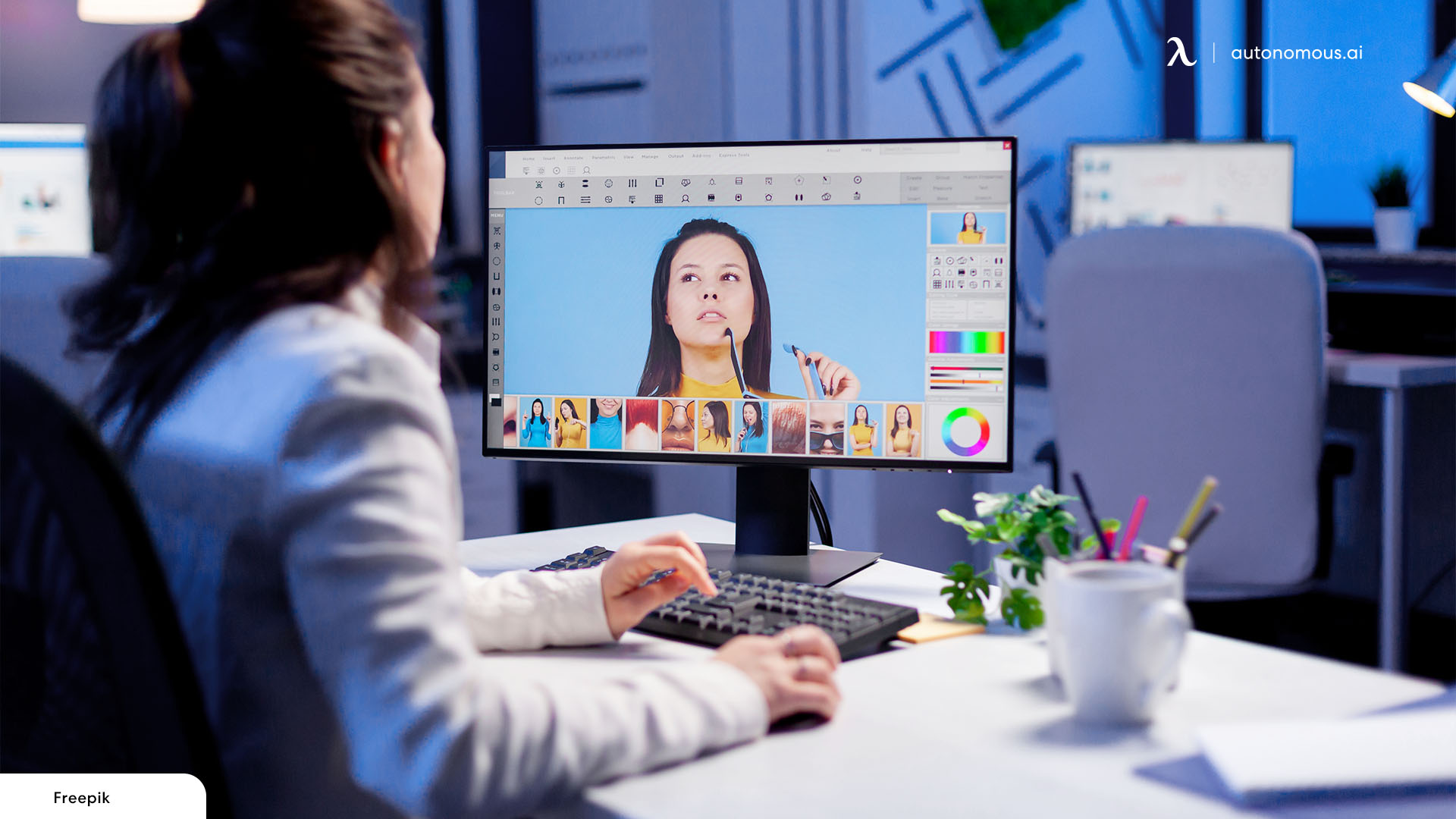 Viewing Angles Curved or flat monitor for graphic design