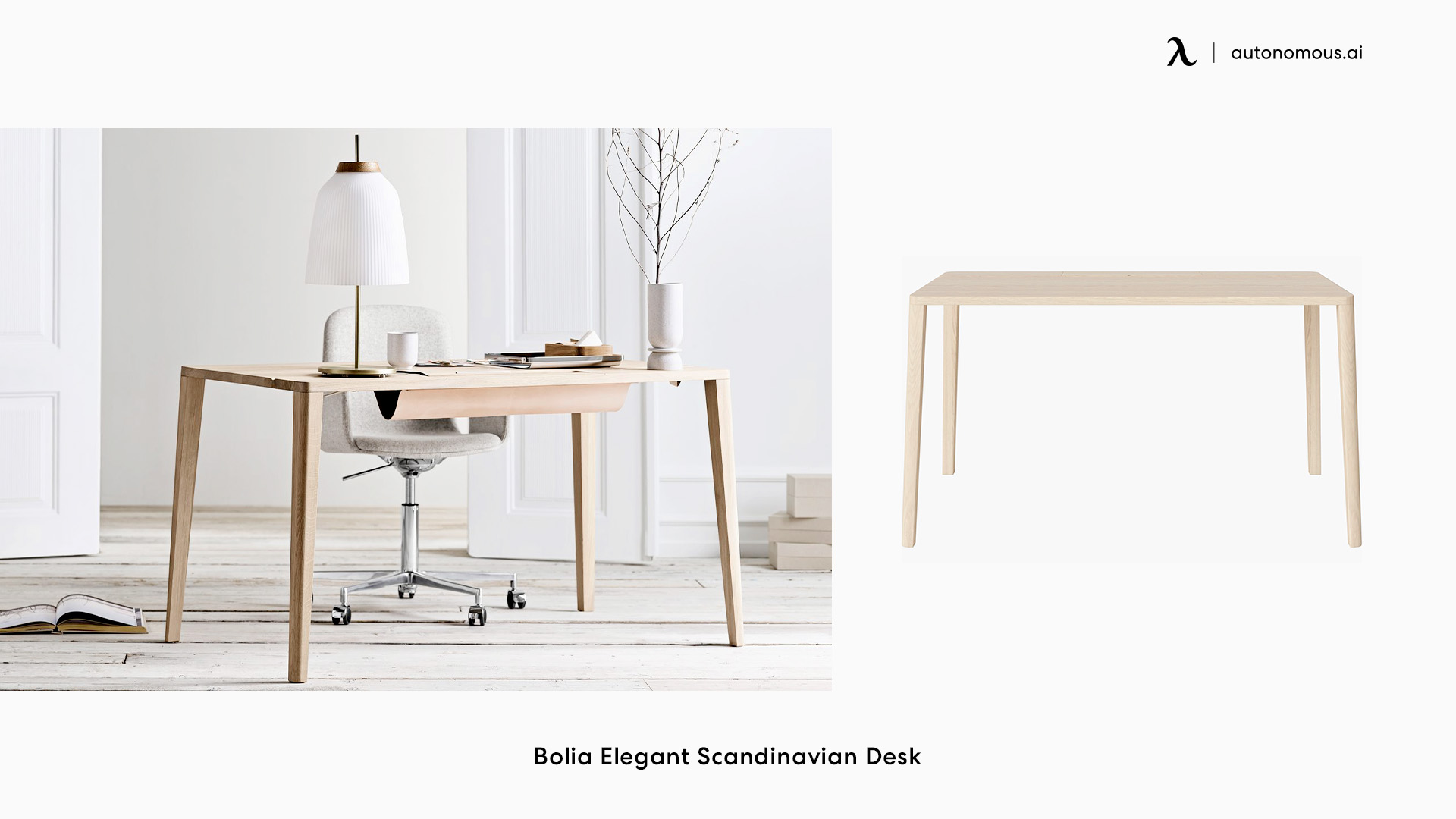Bolia Elegant Scandinavian home office desk design