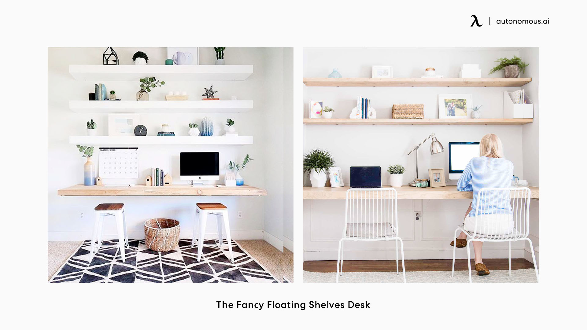 The Fancy Floating Shelves Desk