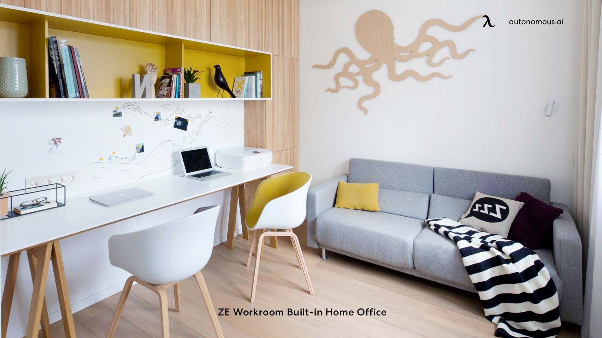 ZE Workroom Built-in Home Office Set