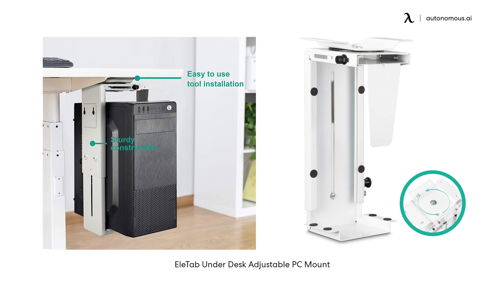 EleTab under desk pc mount