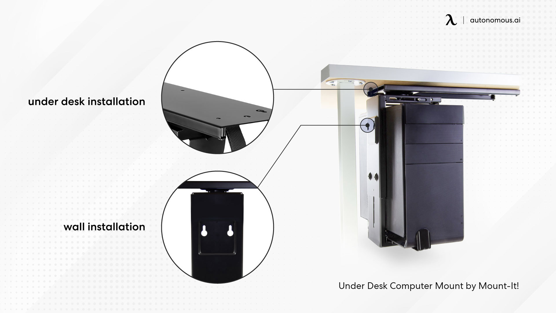 Under Desk Computer Mount by Mount-It!