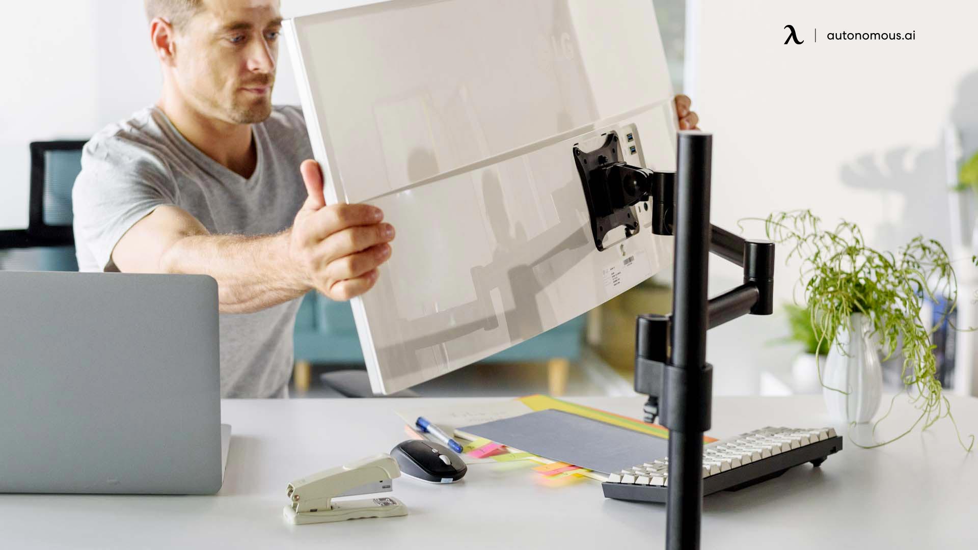 Monitor Placement proper typing posture