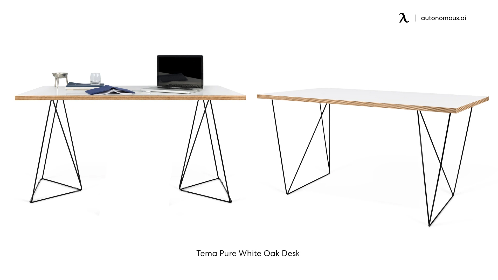 Tema Pure White Oak Desk