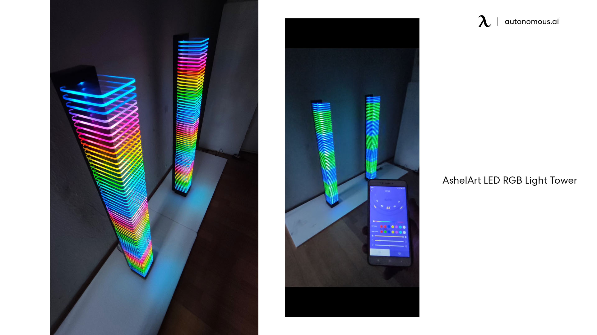 AshelArt LED RGB Light Tower