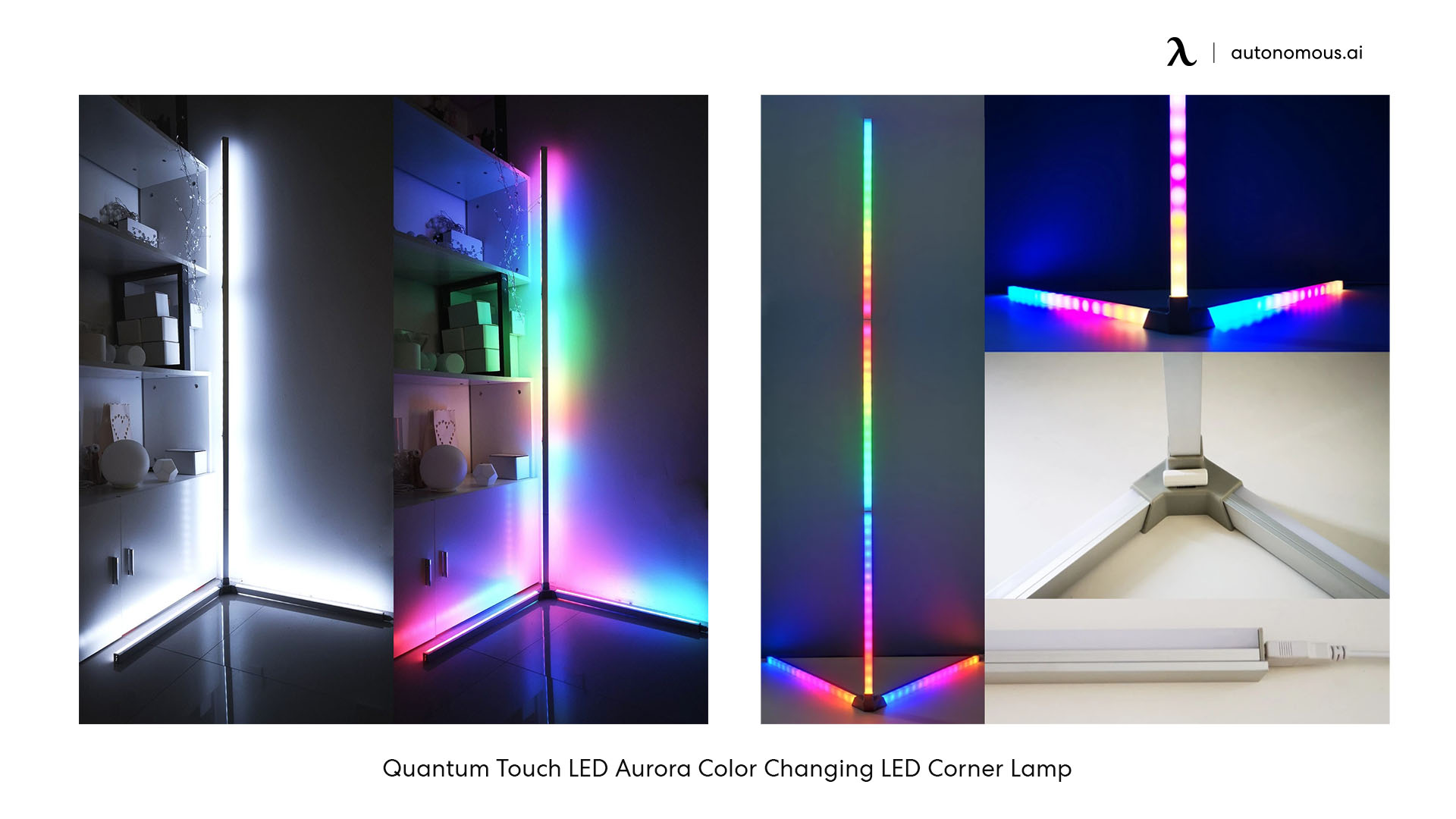 Quantum Touch LED Aurora Color Changing LED Corner Lamp
