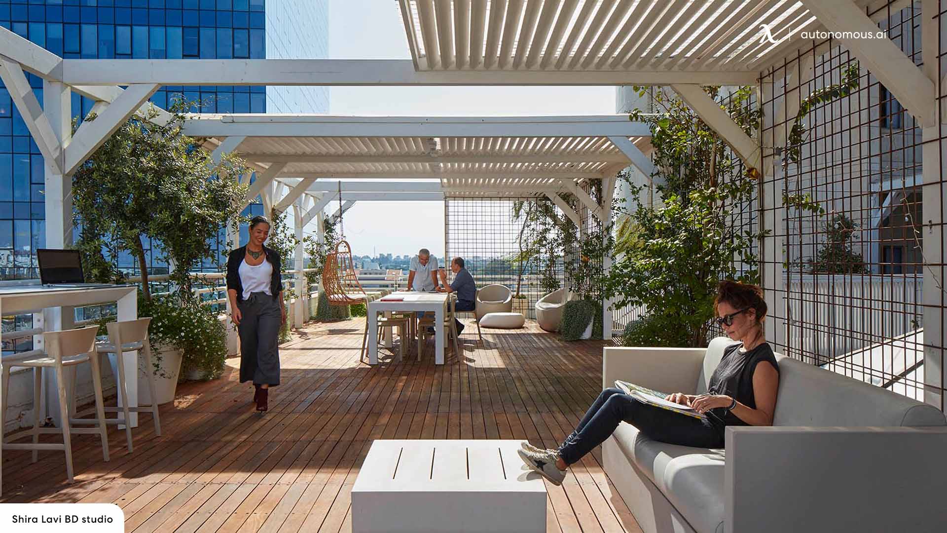 Comfort of rooftop office design
