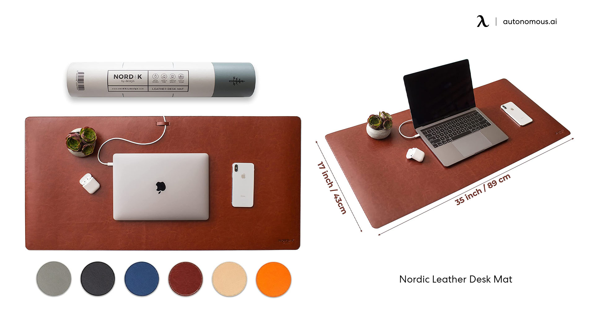 Nordic Leather Desk Mat