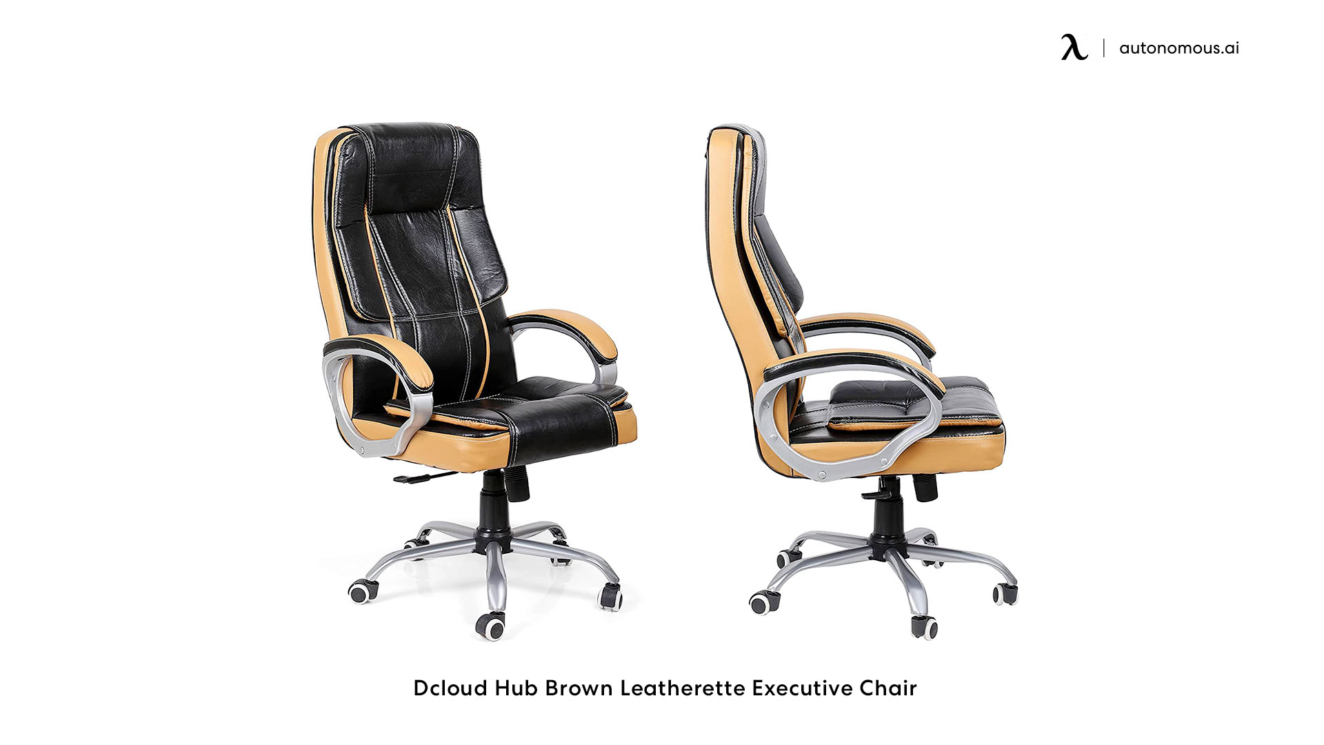 Dcloud Hub Brown Leatherette Executive chair