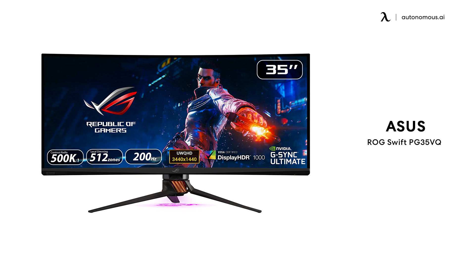 ASUS ROG Swift PG35VQ curved gaming monitor