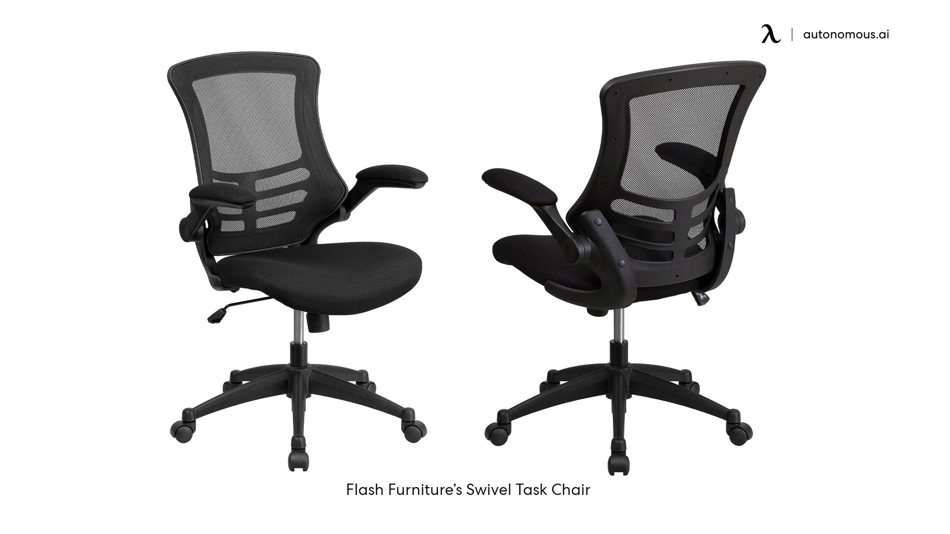 Flash Furniture Mid-Back Black Mesh Office Chair