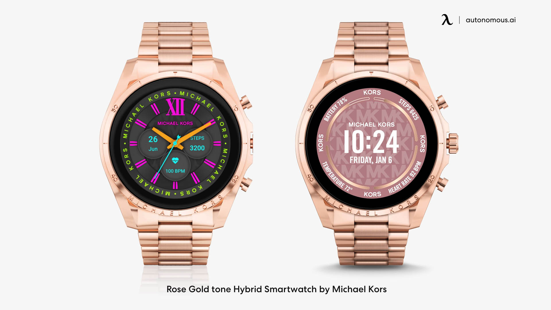 Rose Goldstone Hybrid Smartwatch by Michael Kors