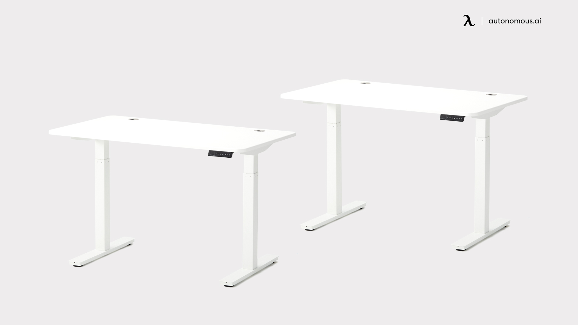 SmartDesk Core White Oak minimalist wood desk