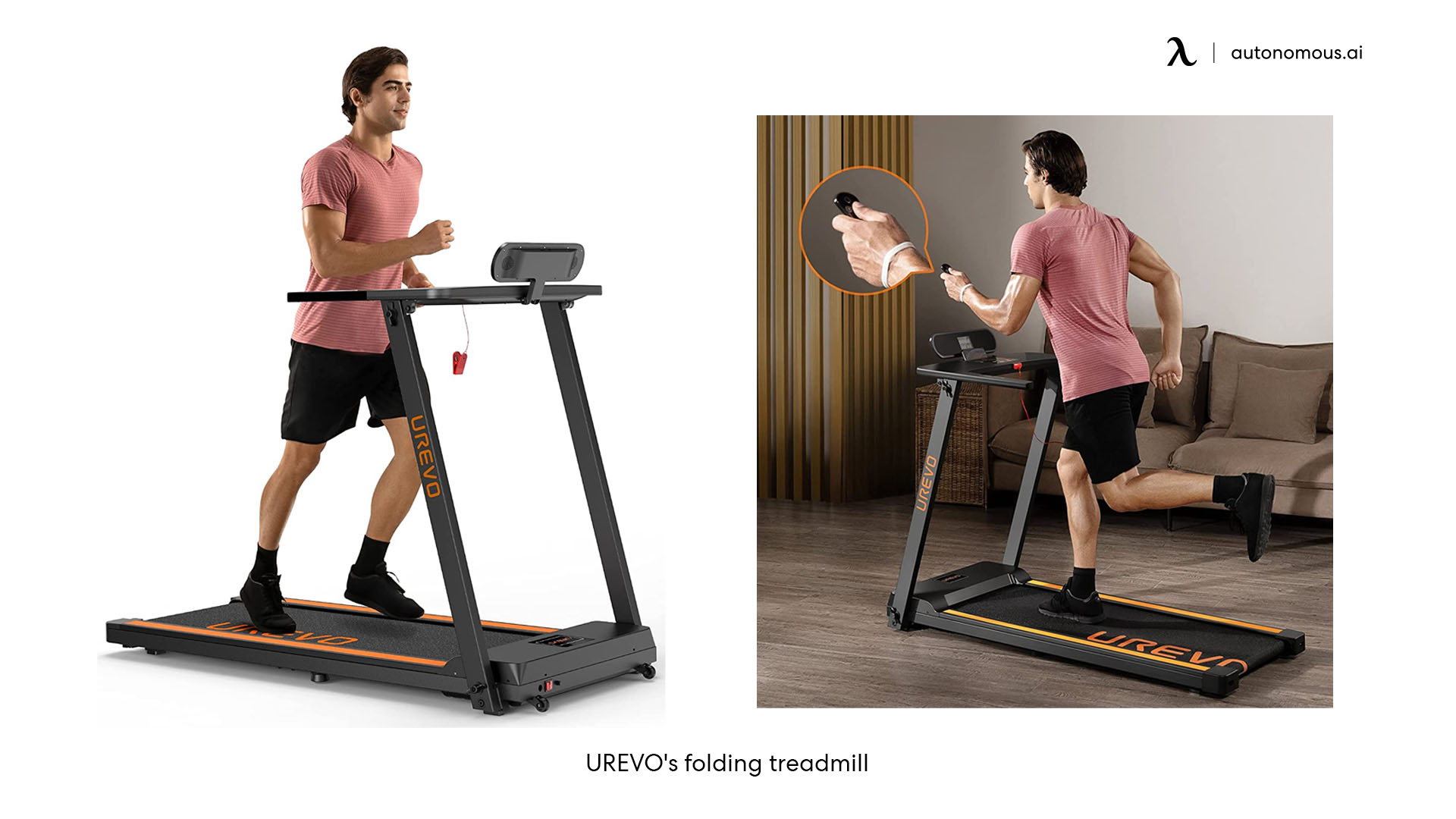 UREVO's folding treadmill