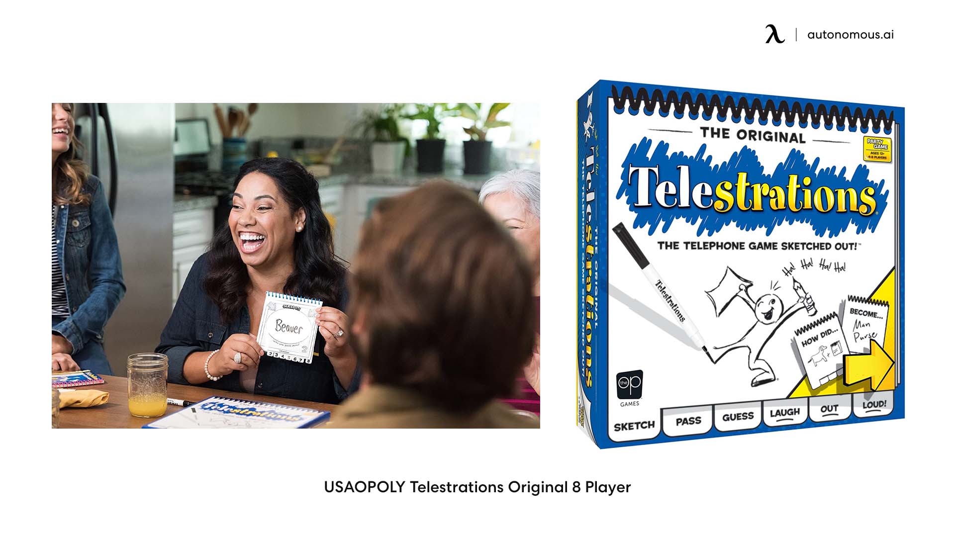Telestrations mixes two famous board games: the telephone and Pictionary.