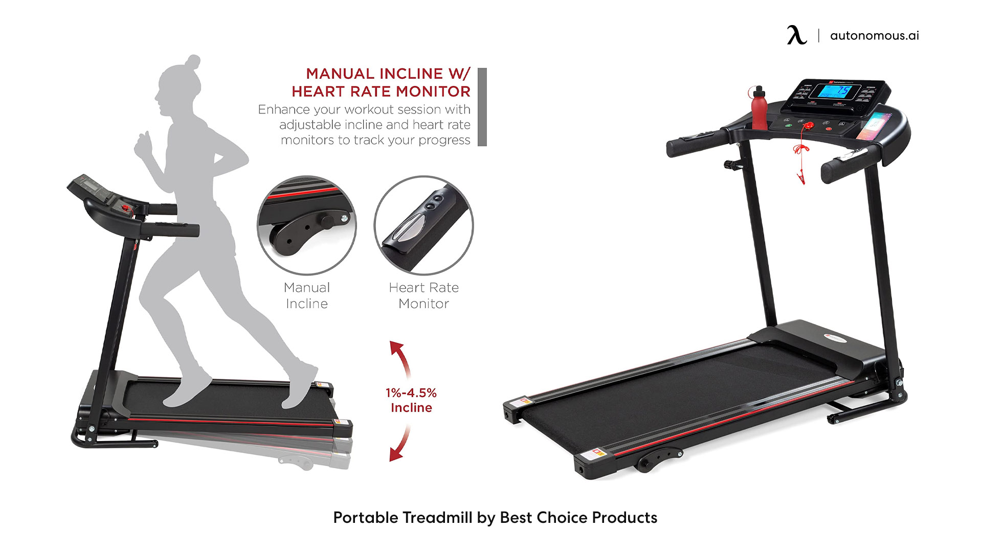 Portable Treadmill by Best Choice Products