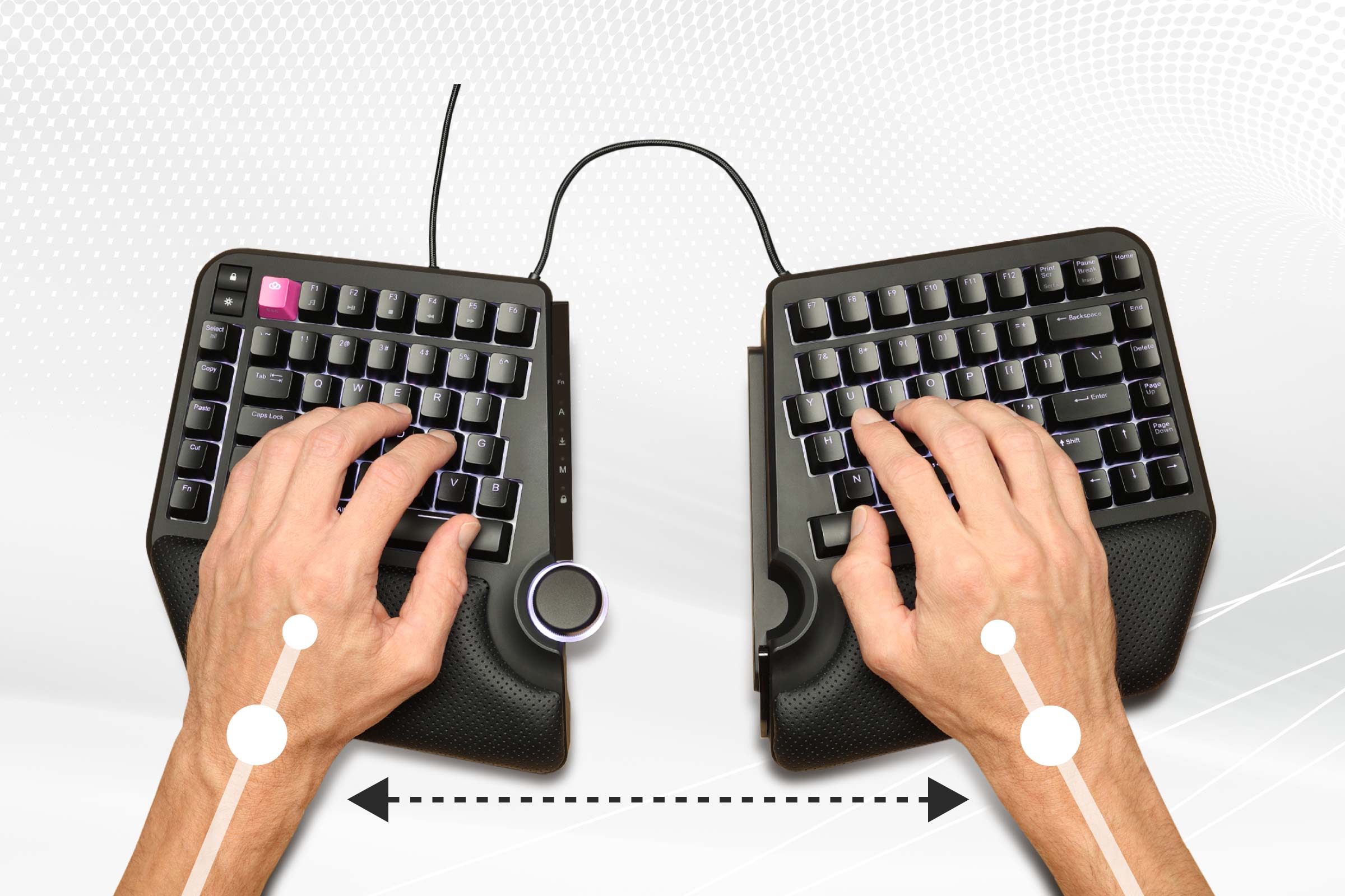 ErgoTKL Cloud Nine Ergonomic Split Mechanical Keyboard