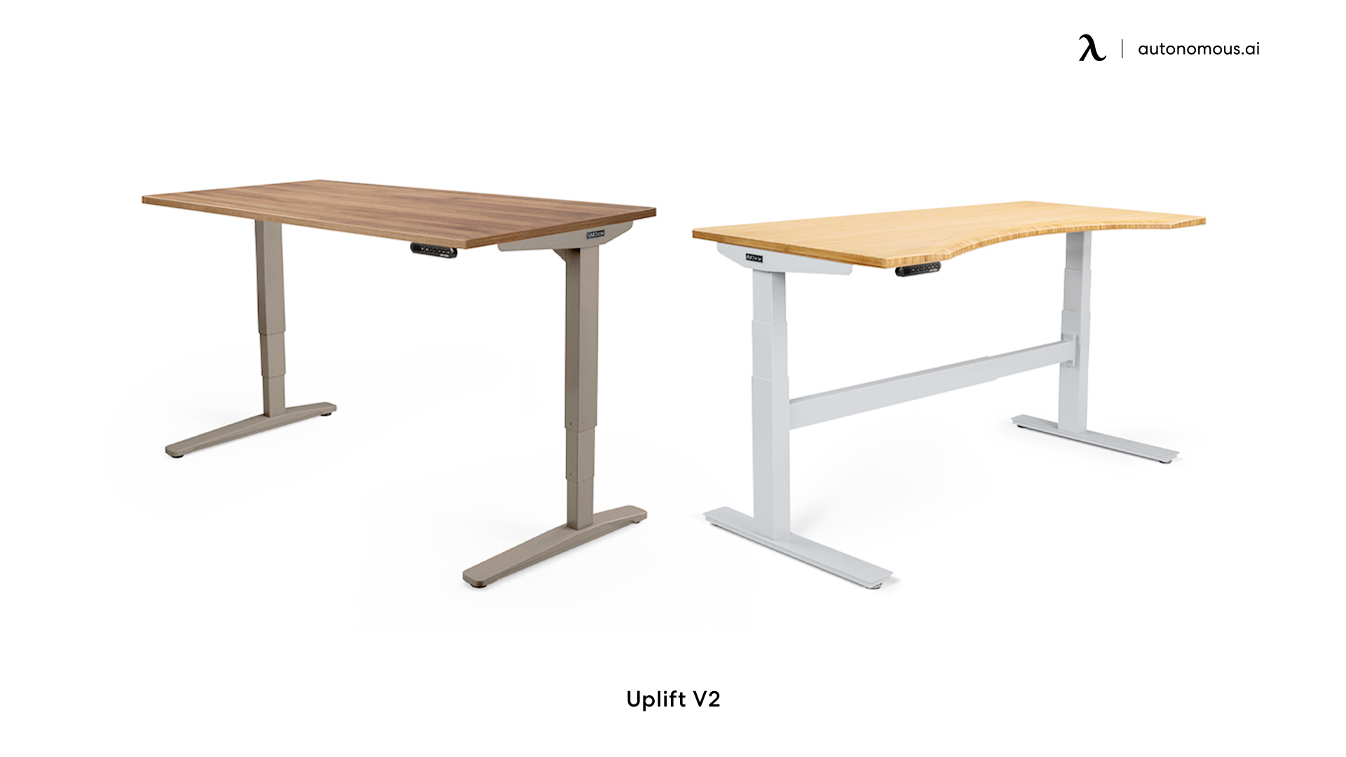 Uplift V2  standing desk with keyboard tray