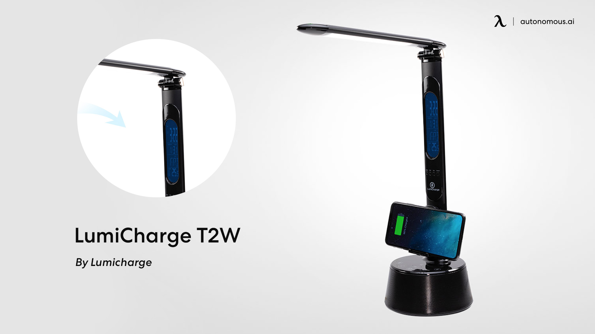 LumiCharge T2W adjustable table lamp