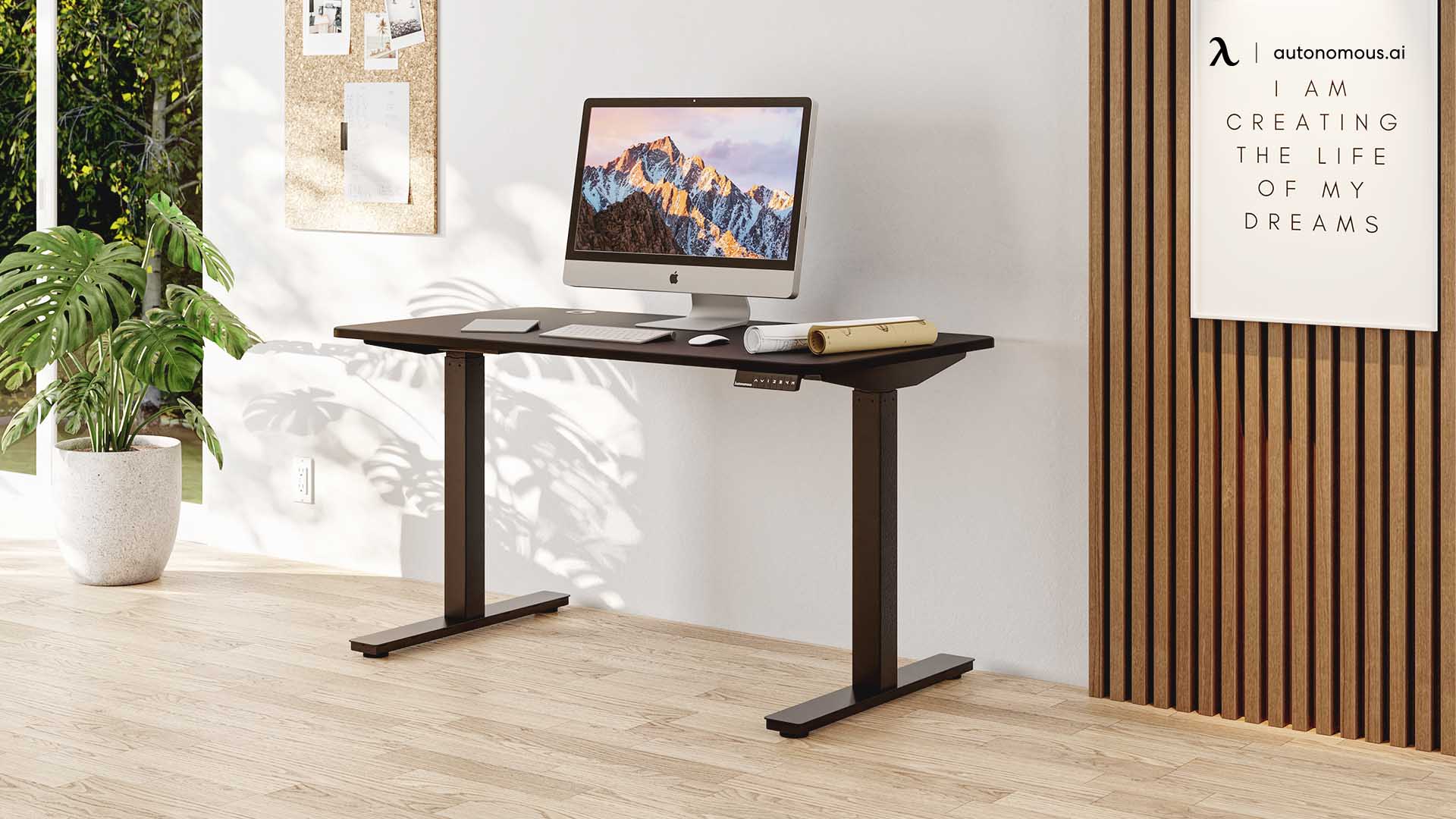 Black SmartDesk Core – 53”x29” black compact desk