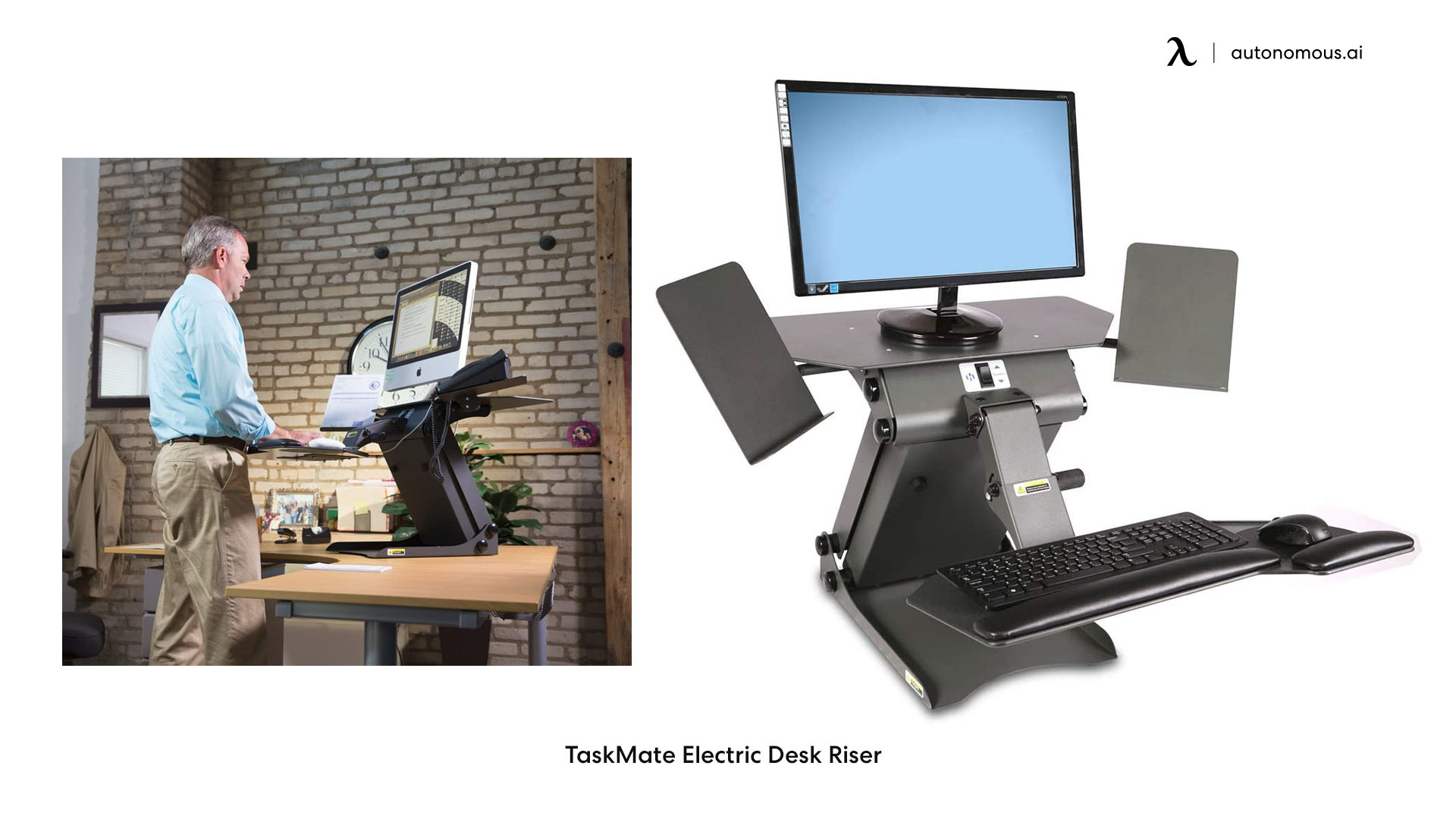 HealthPostures TaskMate Executive 6100 Adjustable Electric Standing Desk