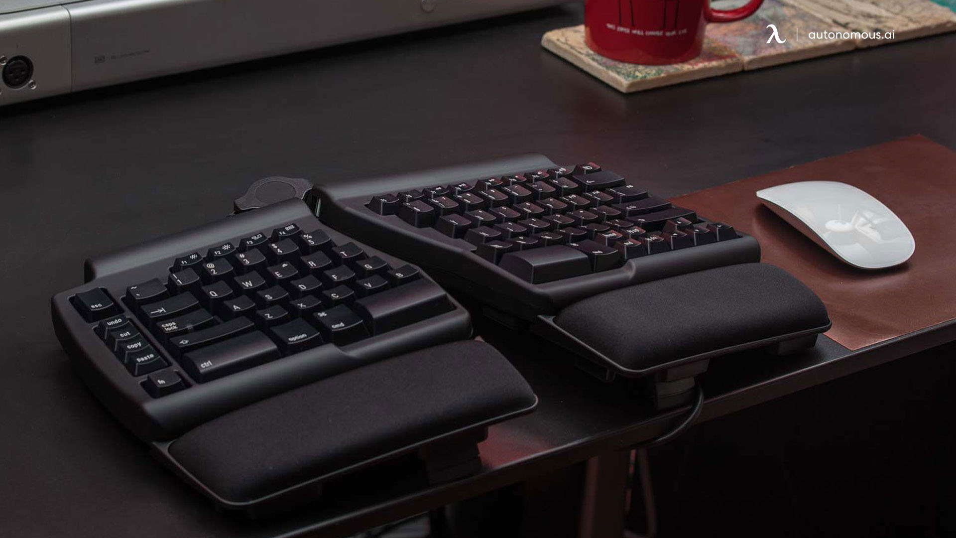 Ergonomic Keyboard in Hi tech office