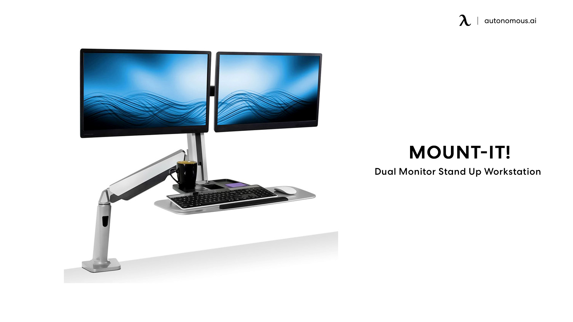 Mount-It! dual monitor standing desk converter