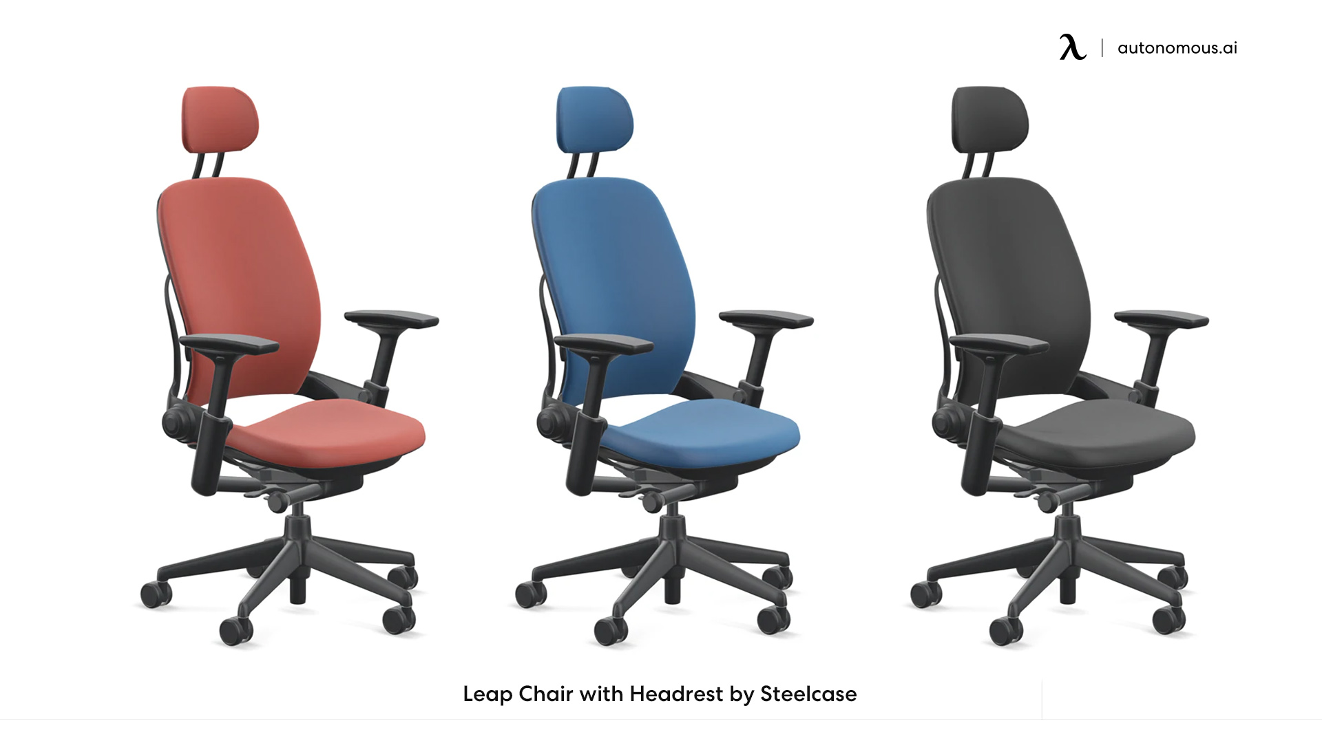 Leap plush office chair with Headrest by Steelcase