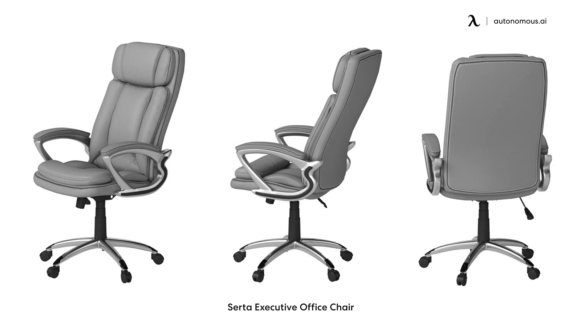 Serta Executive light gray office chair