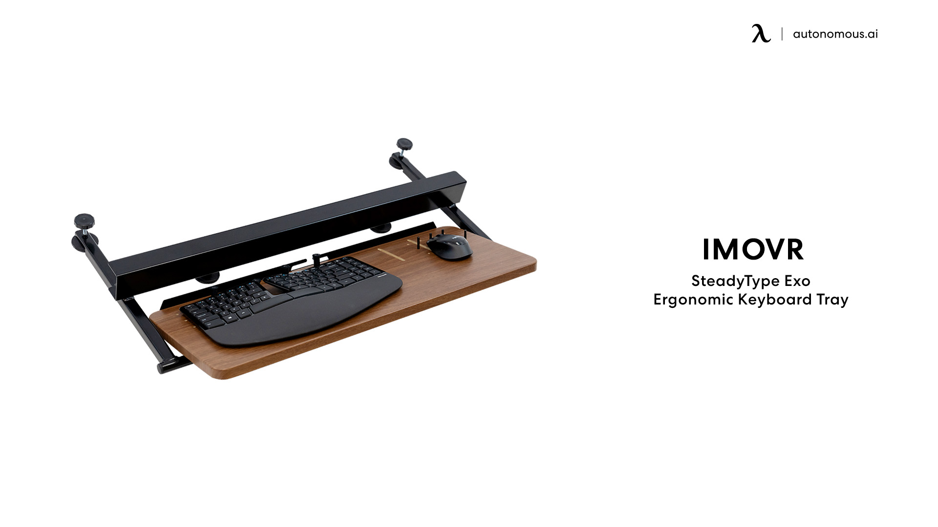 iMovR SteadyType Exo under desk keyboard tray