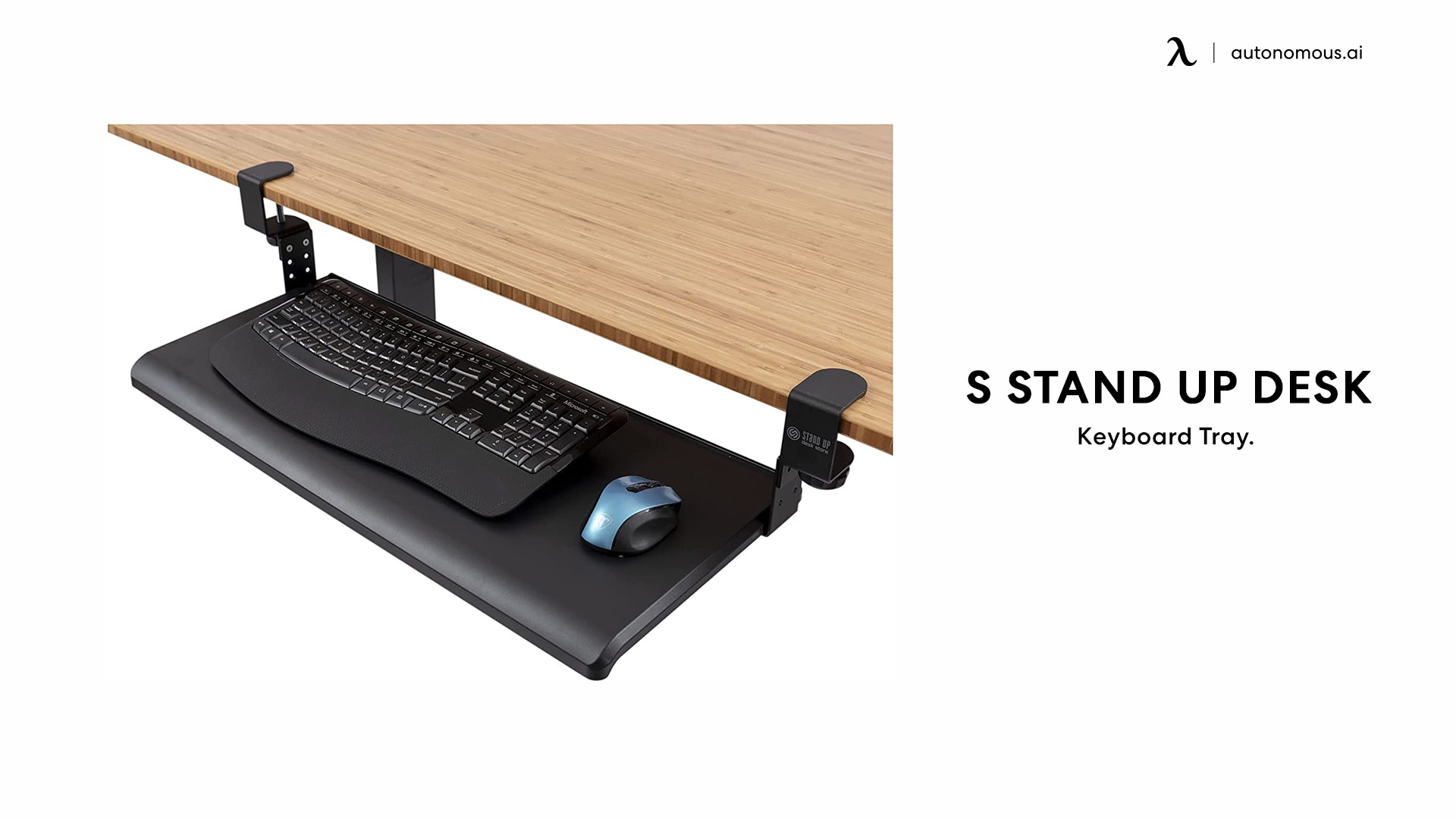S Stand Up Desk Keyboard Tray