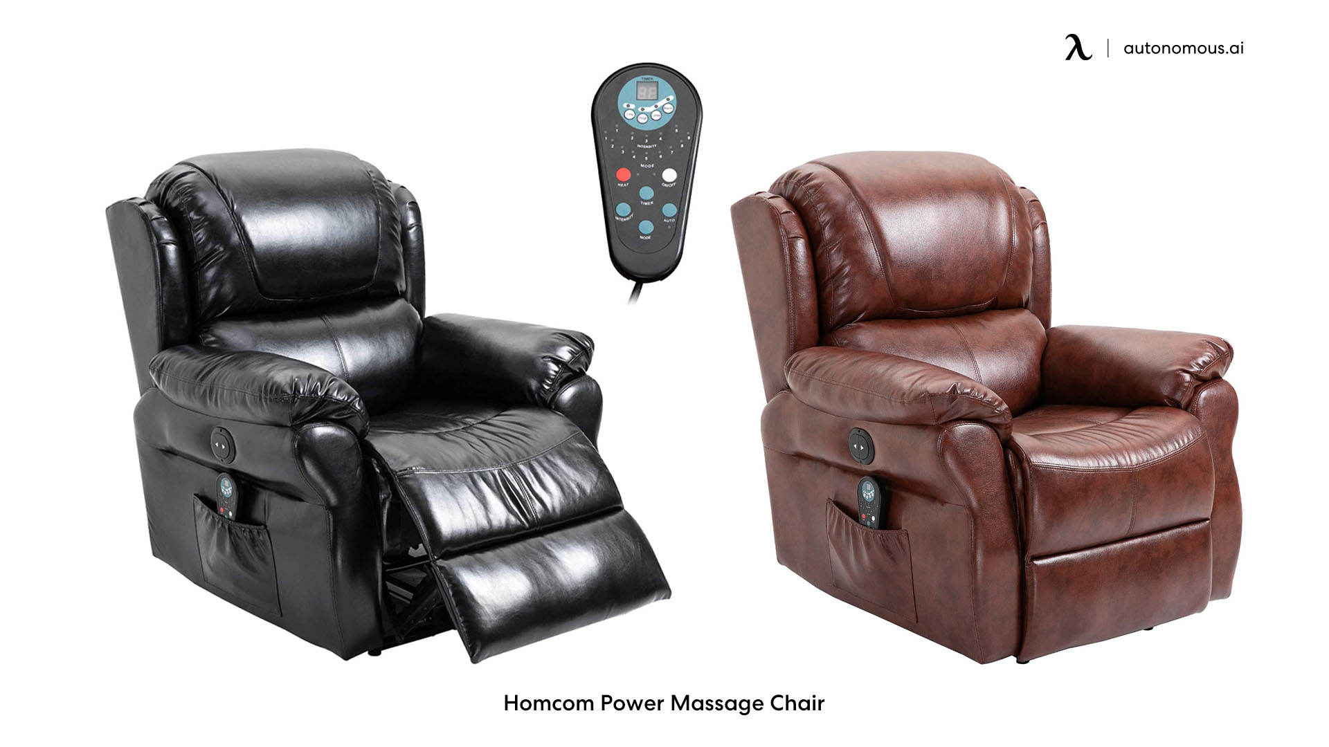 Homcom Power Massage orthopedic office chair for back pain