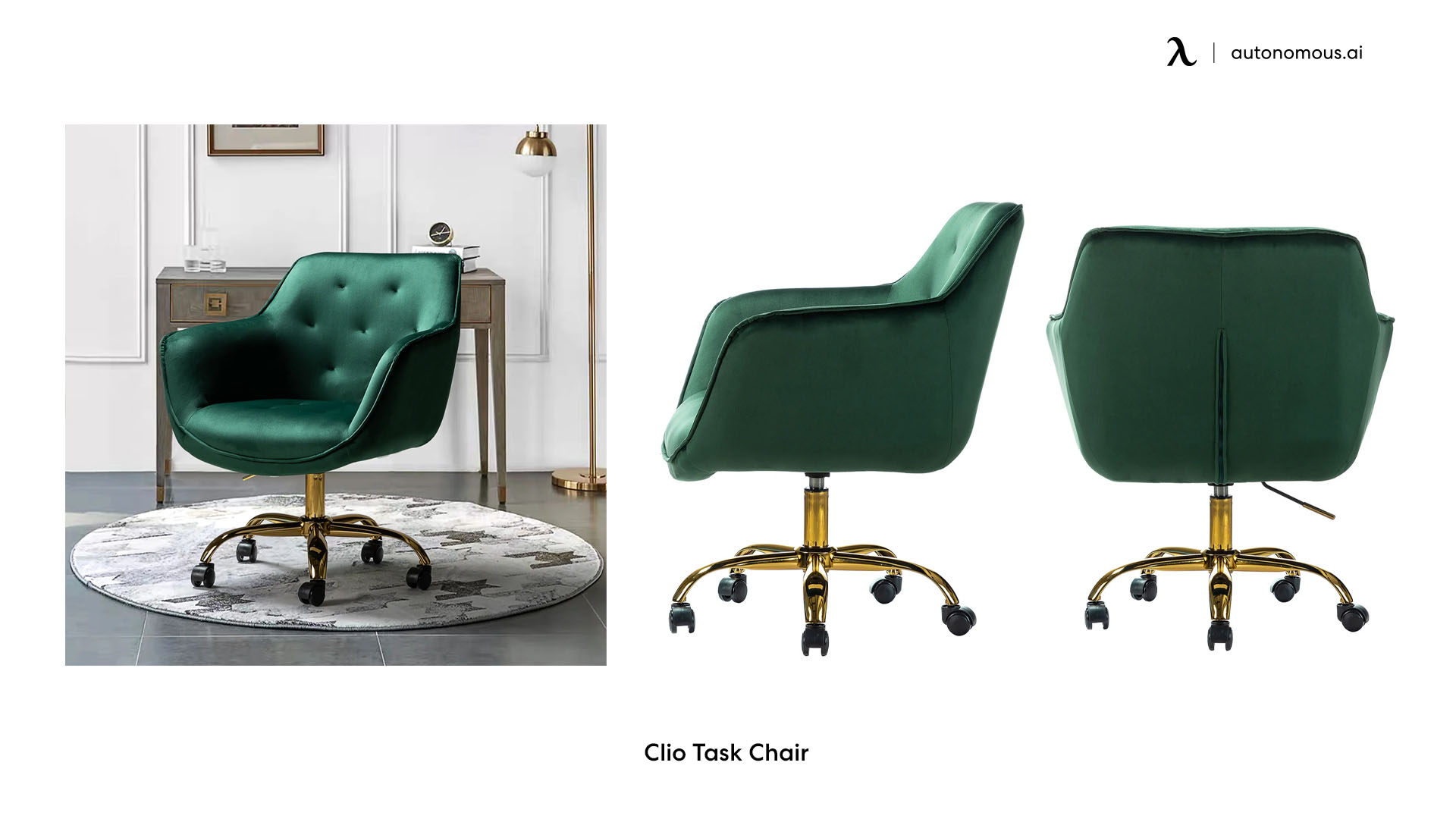 Clio Task green desk chair