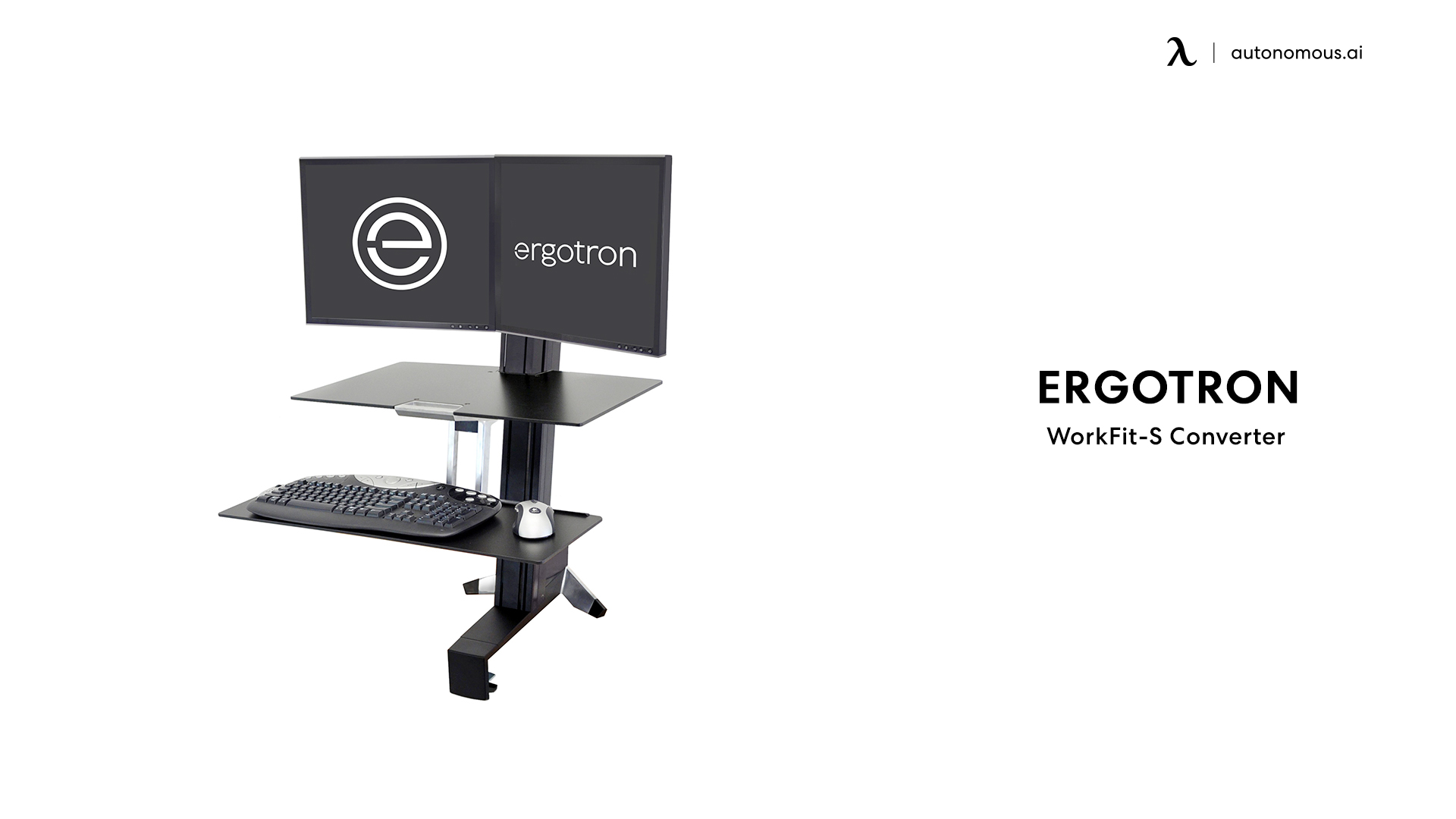 WorkFit-S desk monitor stand riser from Ergotron