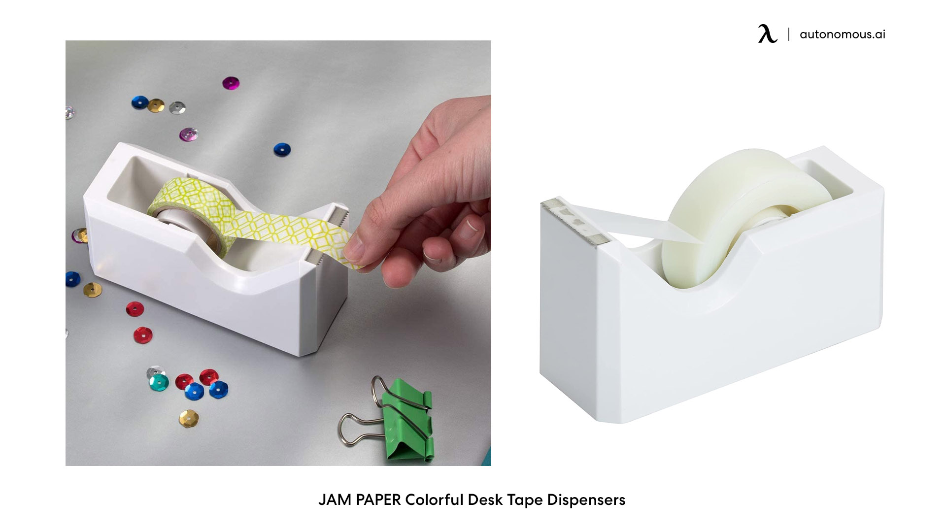 Tape Dispenser white desk accessories