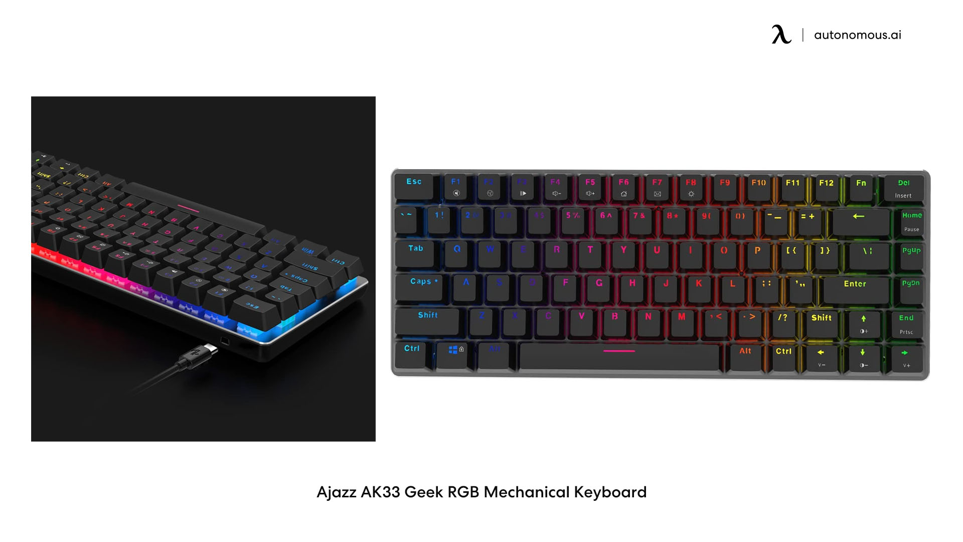 Ajazz AK33 Geek 75% keyboard