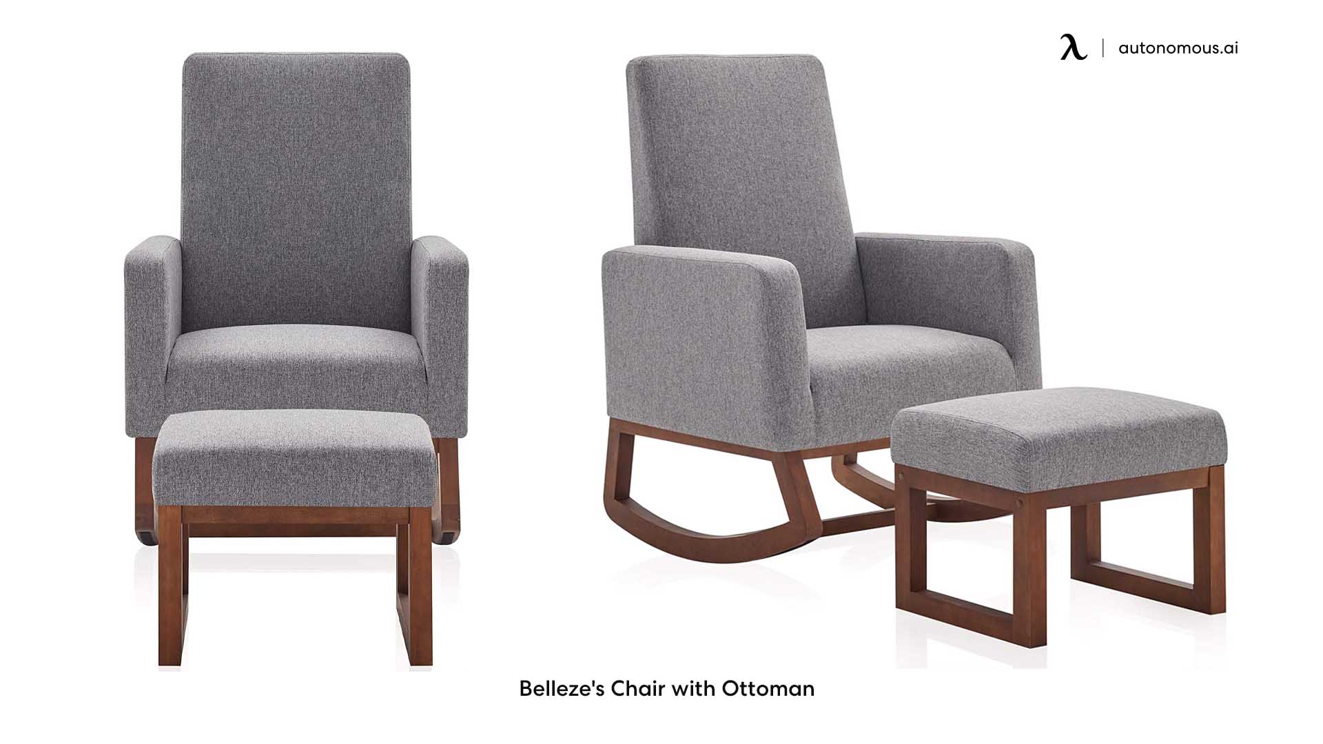 Belleze's Chair with Ottoman