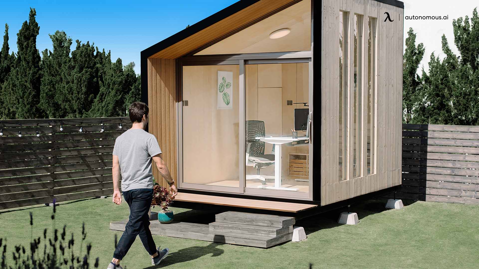 Autonomous WorkPod luxury garden shed