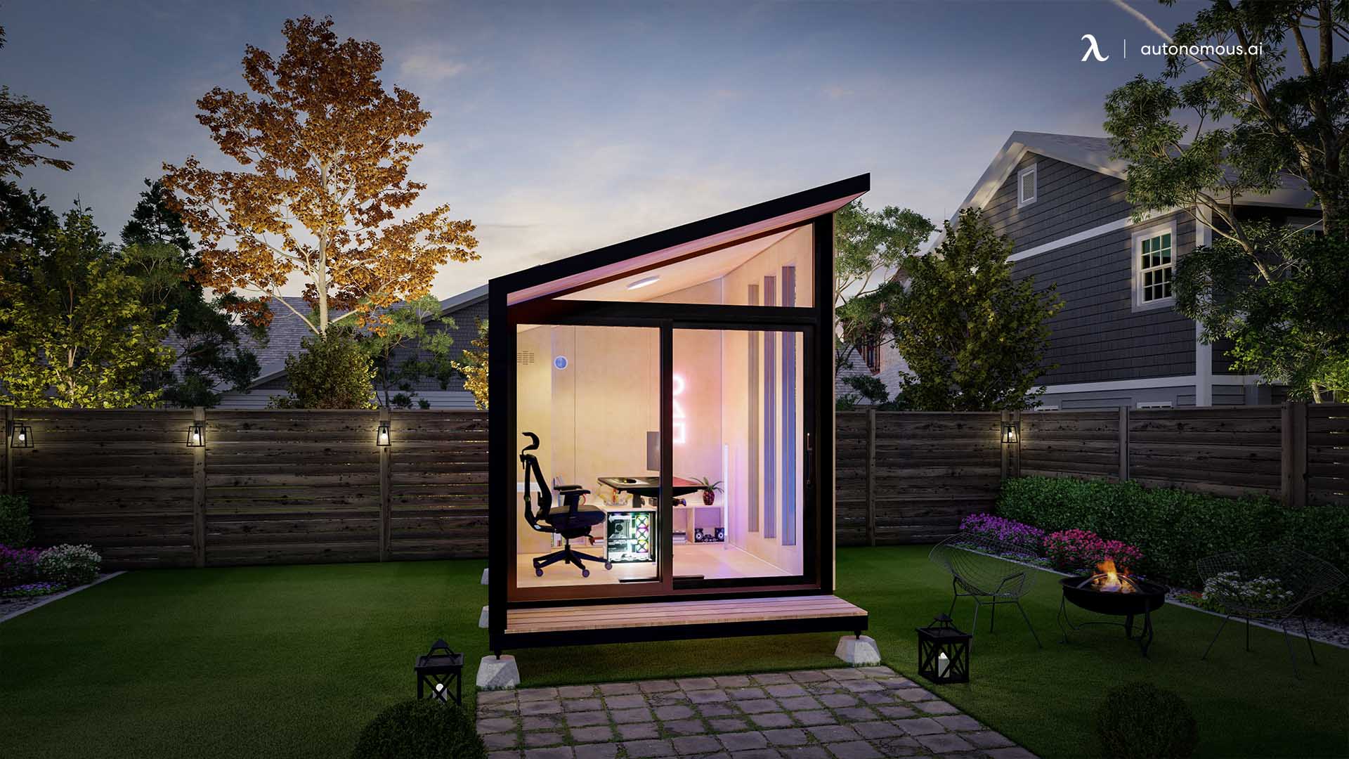 Autonomous GamePod luxury garden shed