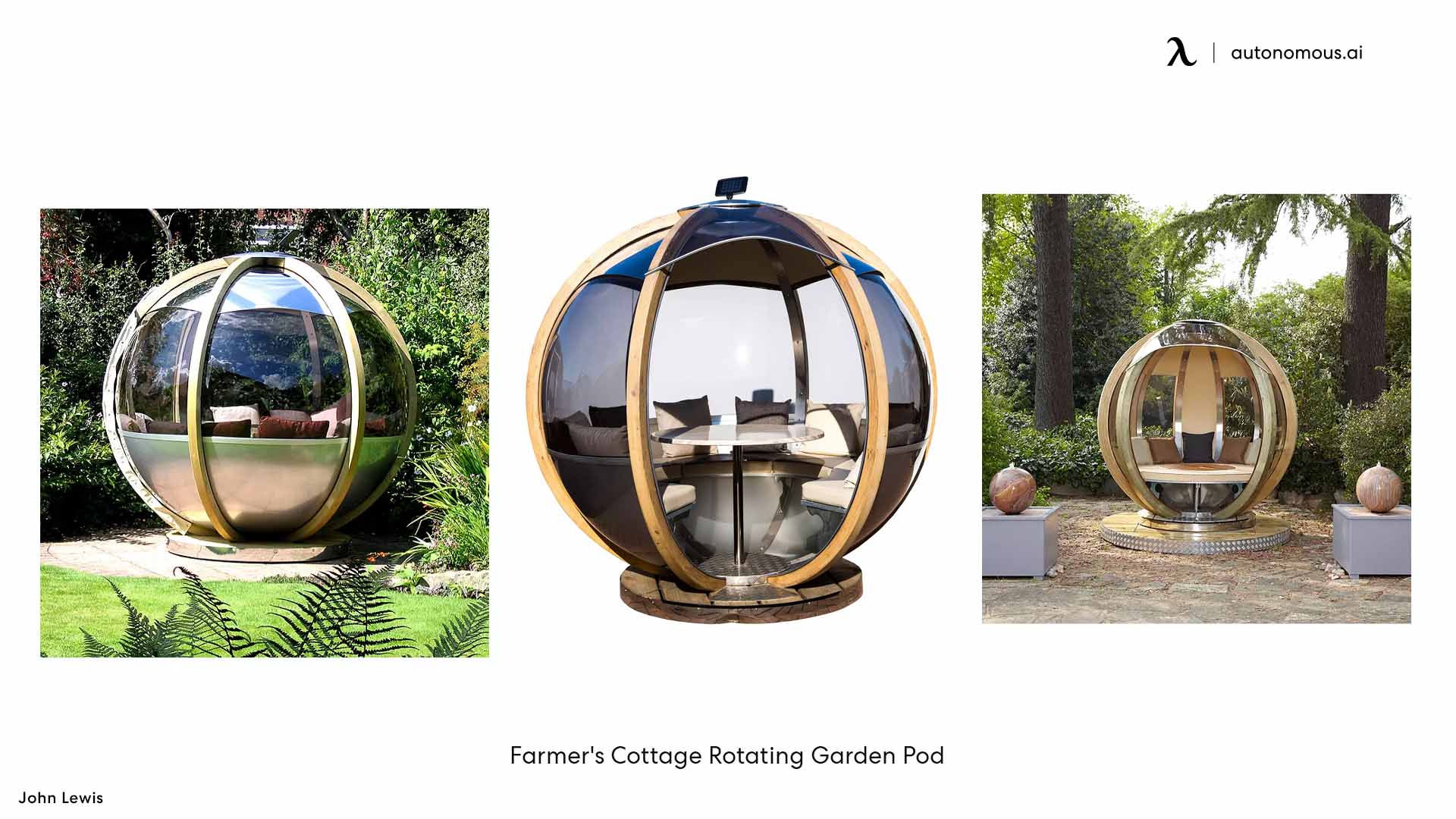 Deluxe rotating Summer house Pod from Farmer's Cottage