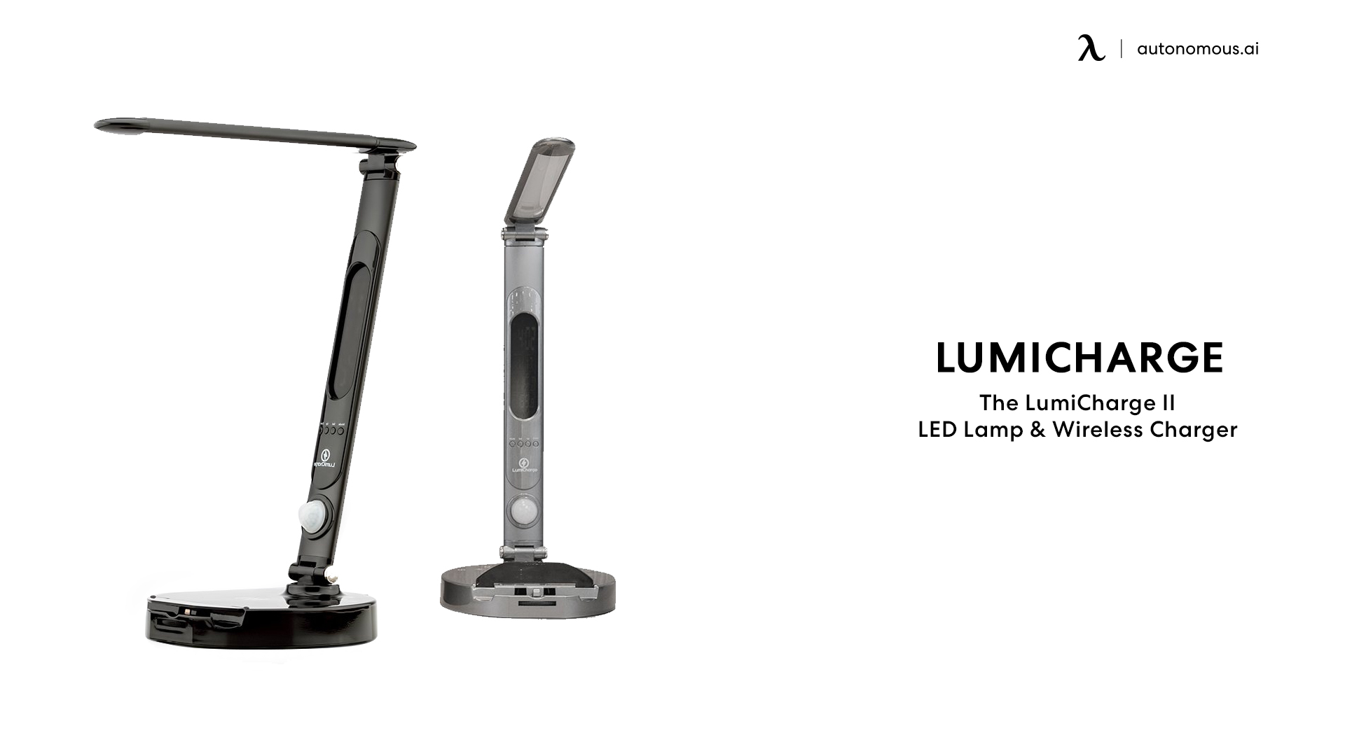 LED Lamp with Wireless Charger by Lumicharge