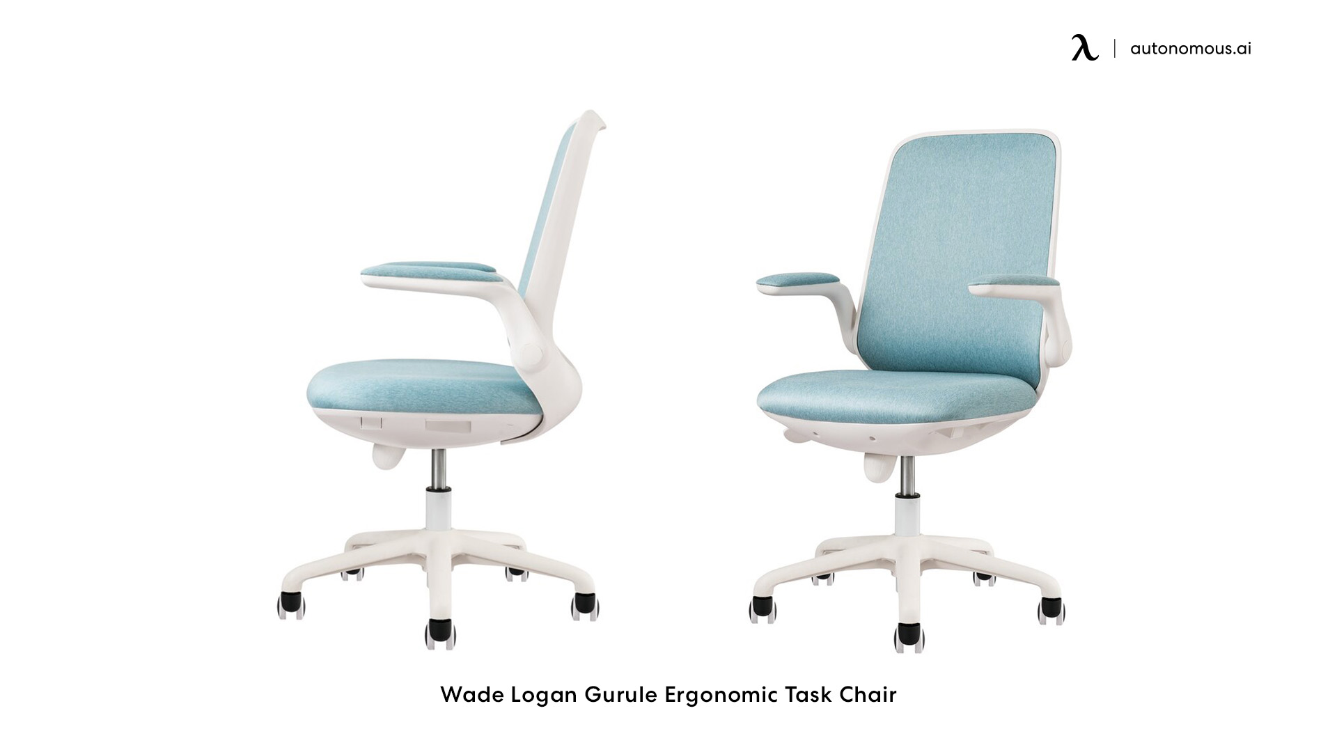 Gurule blue office chair by Wade Logan