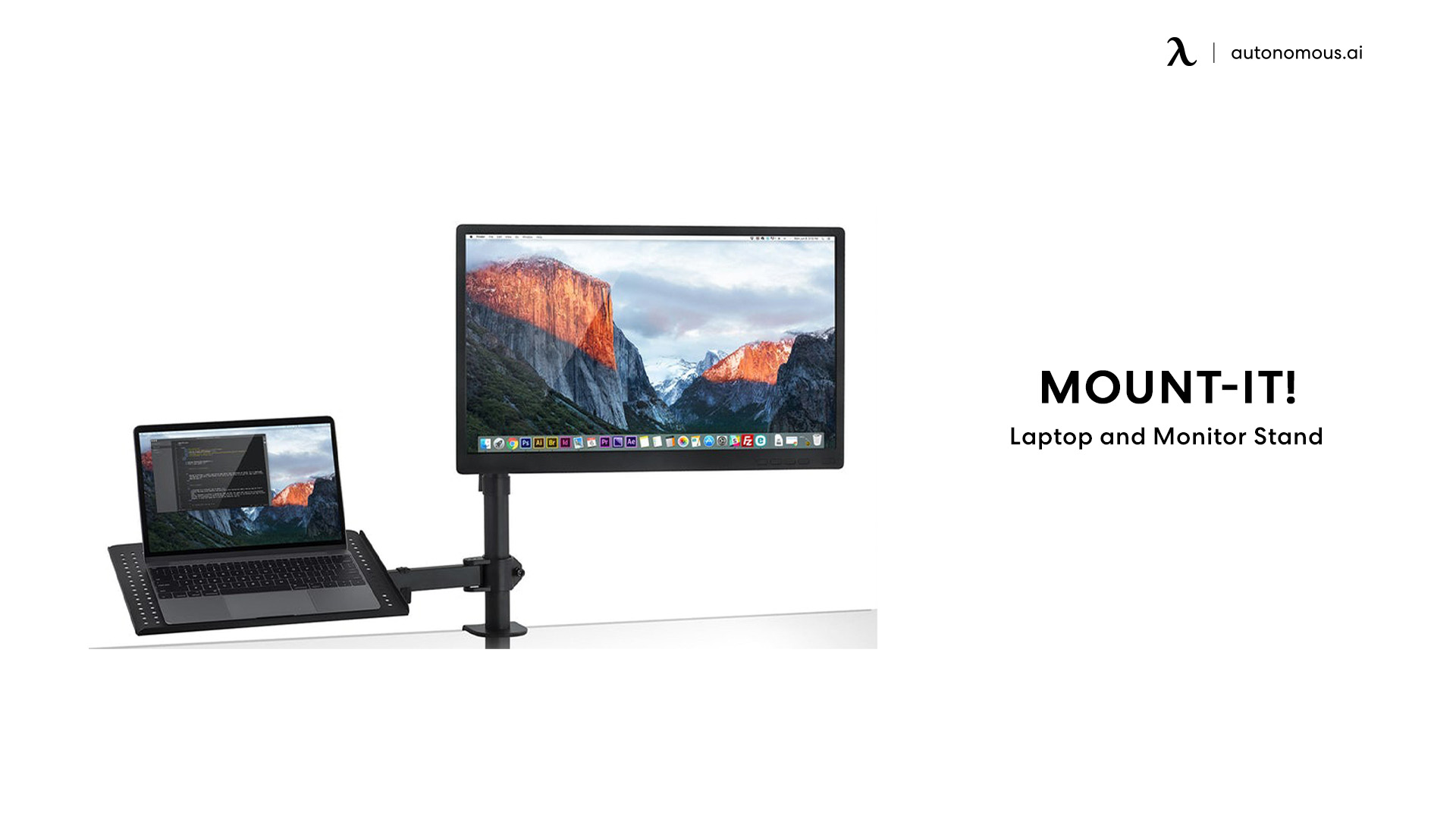 Laptop and Monitor Stand by Mount-It! home office upgrades