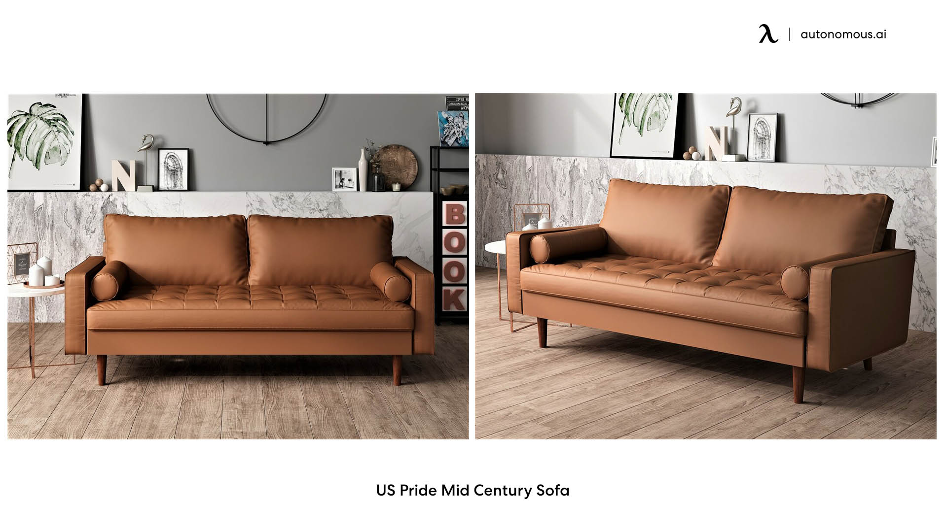 US Pride Mid Century Sofa