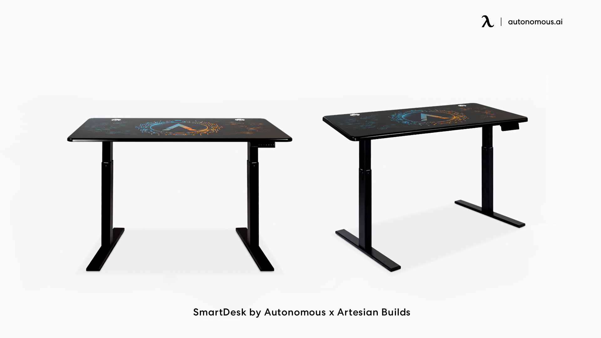 black gaming desk by Autonomous x Artesian Builds
