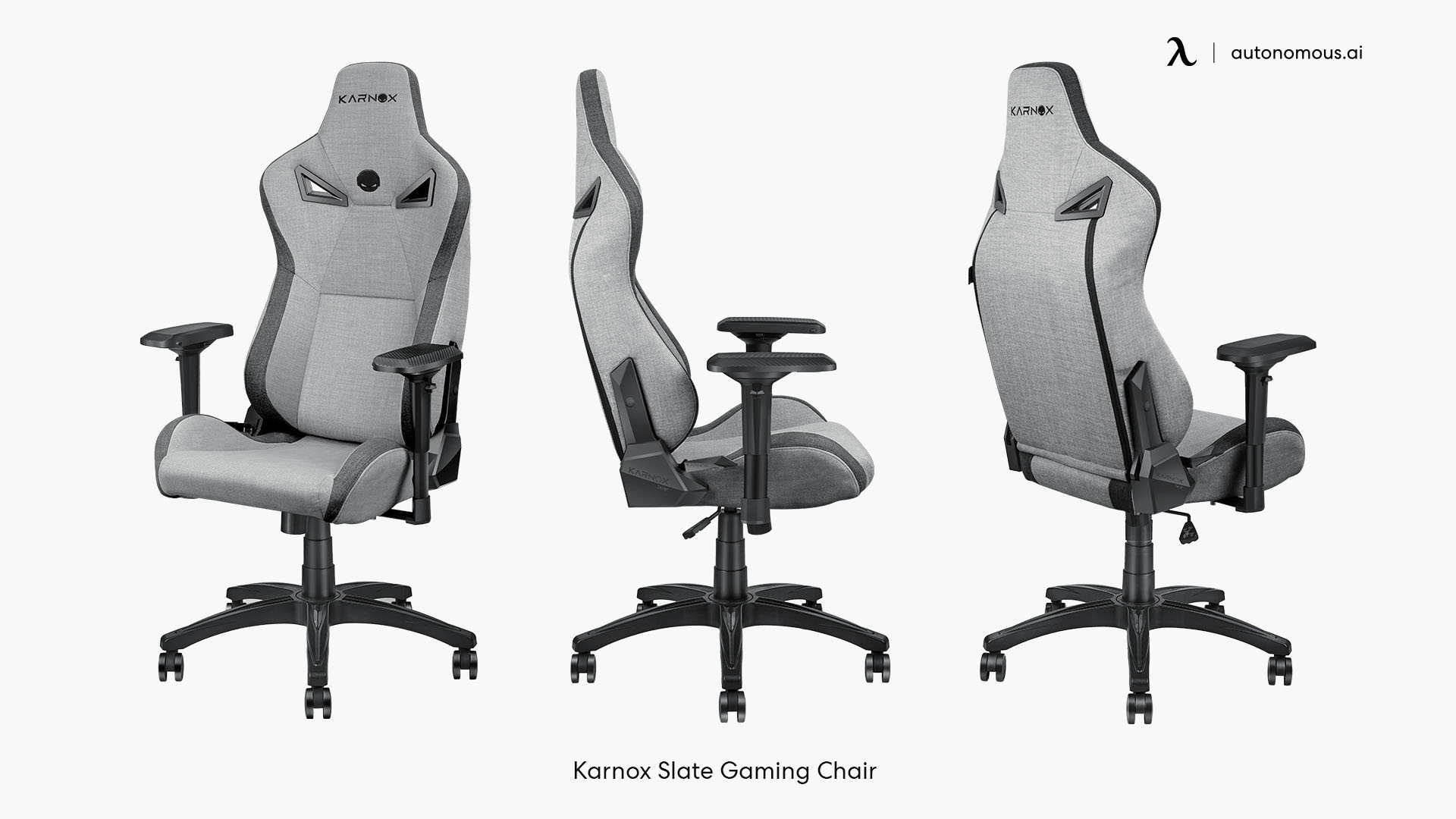 Karnox Slate Gray gaming chair 300 lbs