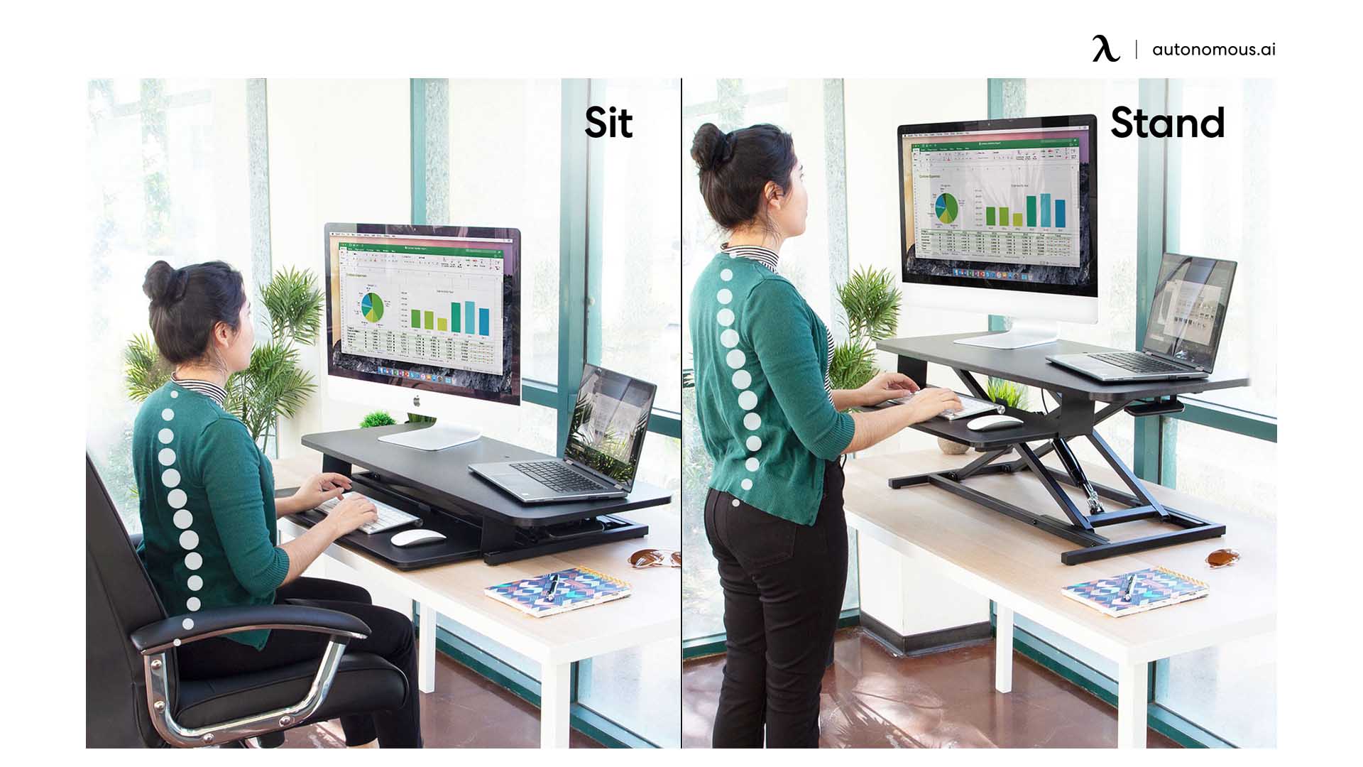 Standing Desk Converters computer monitor accessories